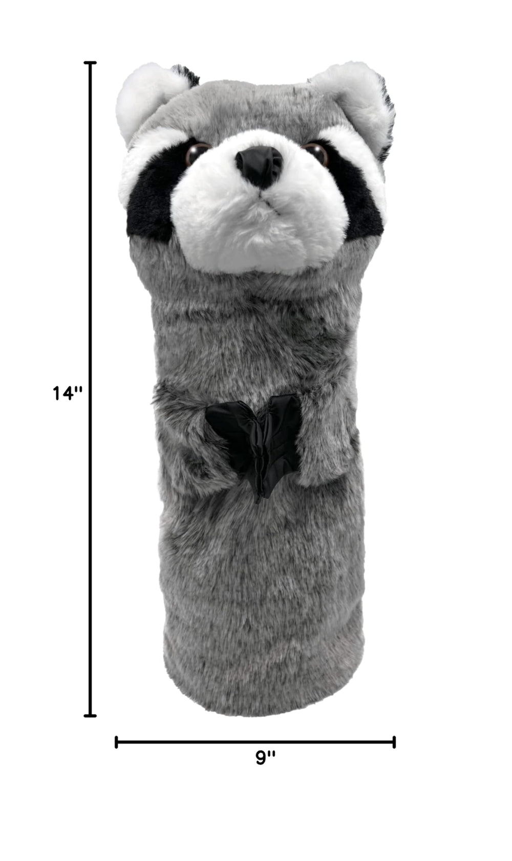 ProActive Sports raccoon size comparison next to golf ball showing coverage and scale