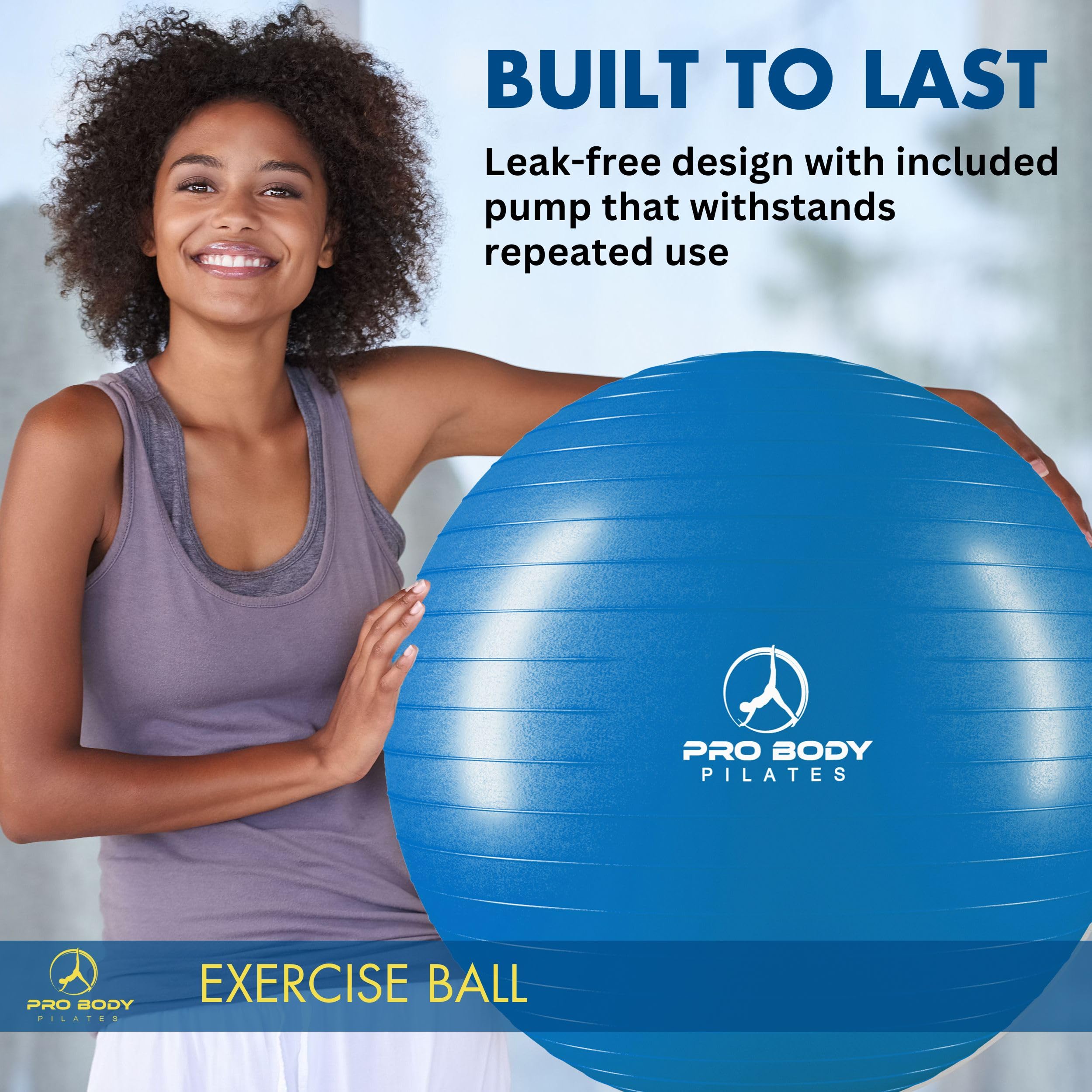 ProBody Pilates close-up of textured anti-burst PVC highlighting durable grip