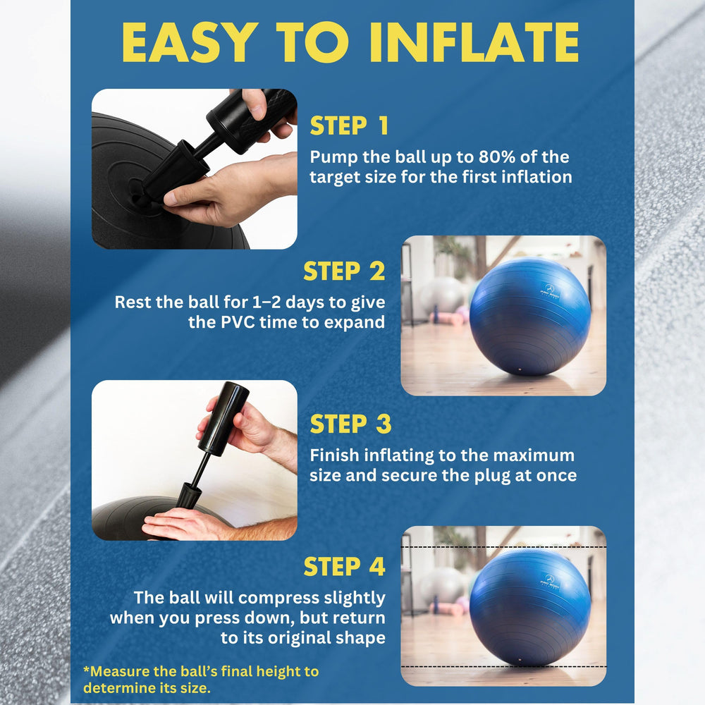 ProBody Pilates ball in a home gym encouraging low-impact core workouts