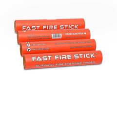 Procamptek front packaging showing two fast fire sticks and compact design for easy packing