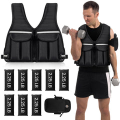 Prodigen front view of vest showing zipper and balanced load for comfortable training