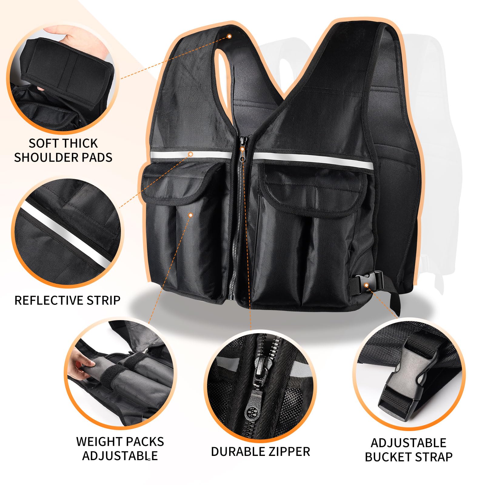 Prodigen weighted vest in use by runner boosting endurance while remaining stable