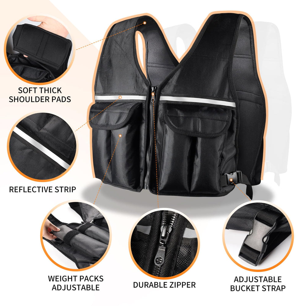 Prodigen weighted vest in use by runner boosting endurance while remaining stable
