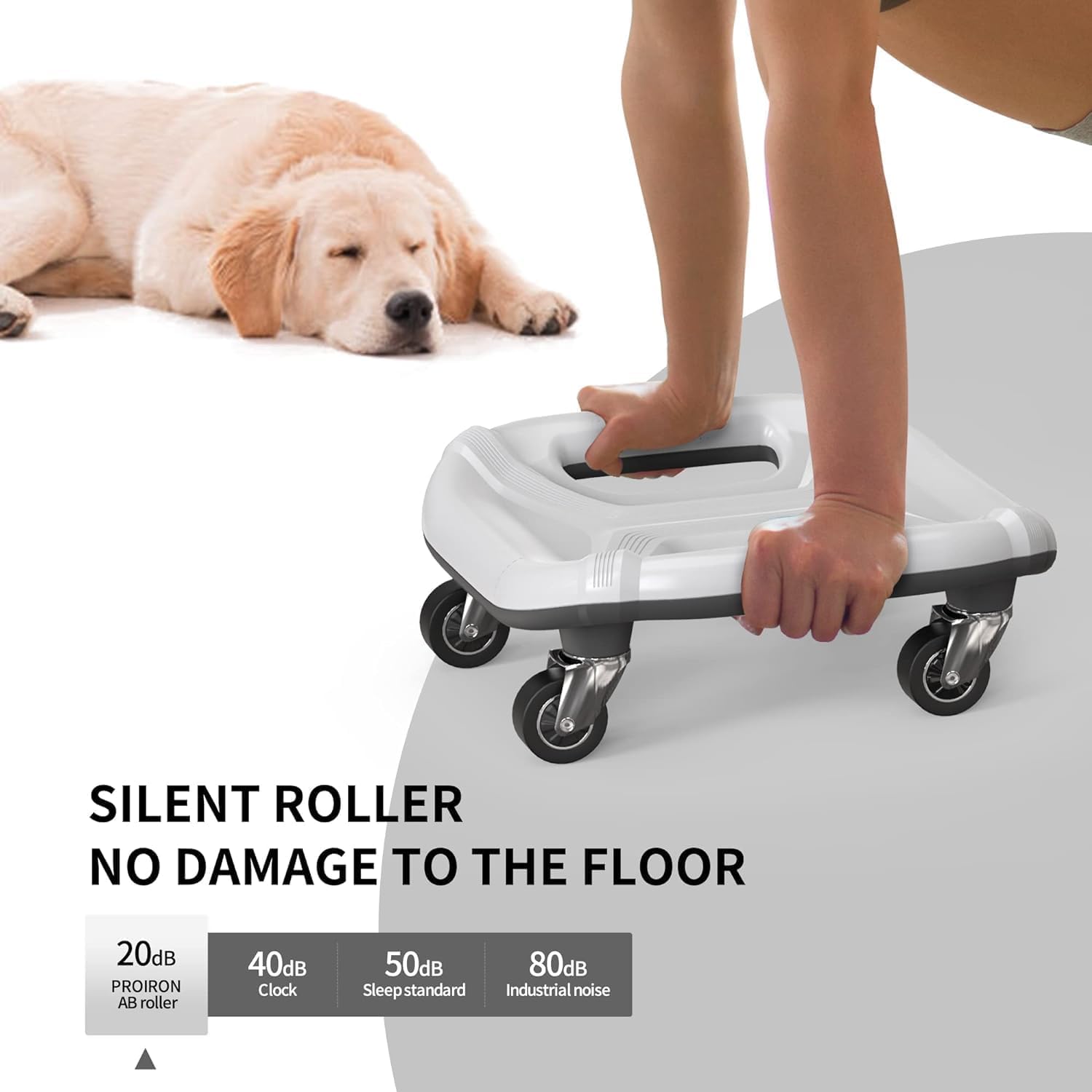 PROIRON side profile on mat showing low-profile compact footprint