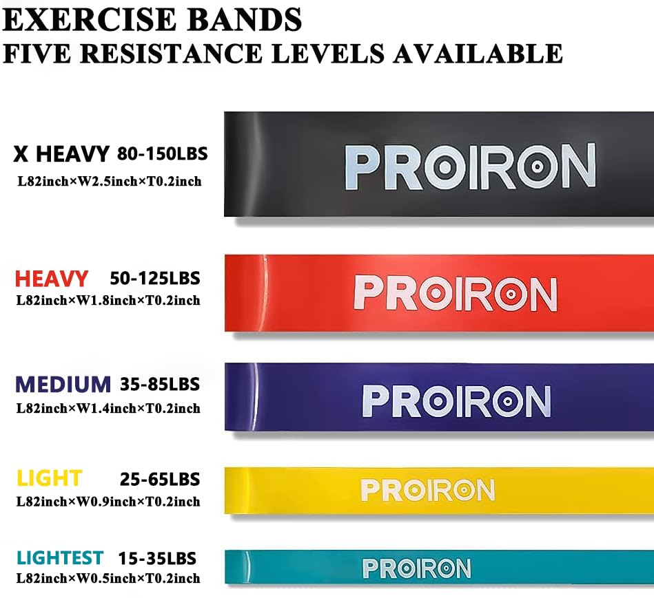 PROIRON band under feet for squats showing added resistance and improved muscle activation