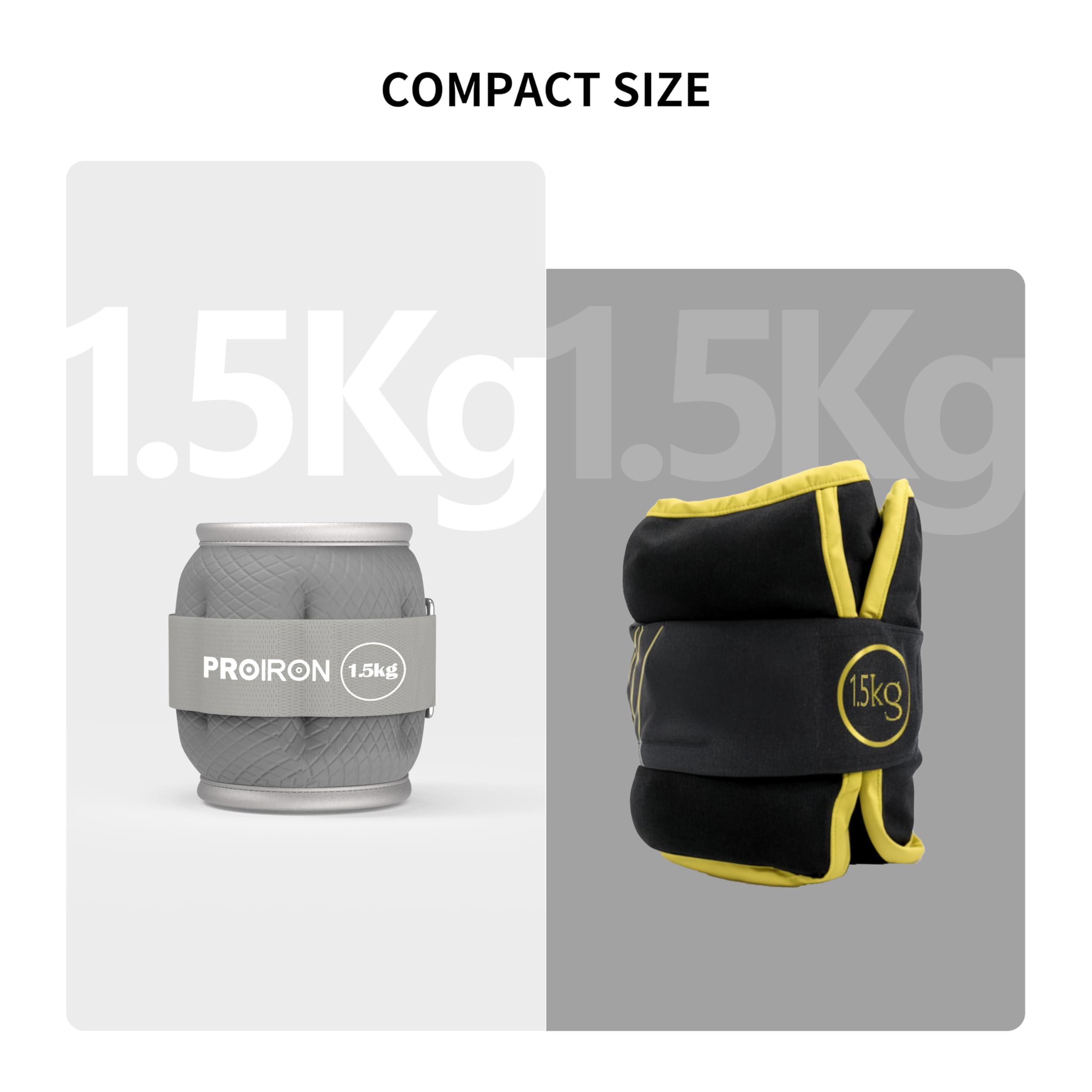 PROIRON internal iron sand fill shown to highlight leak-proof construction