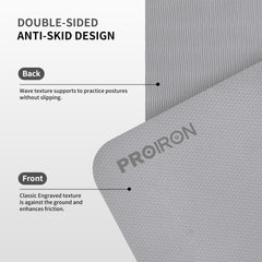 PROIRON folded compact mat demonstrating small packed size, easy transport benefit