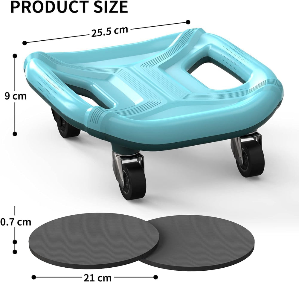 PROIRON underside view of wheels illustrating quiet smooth rolling mechanism