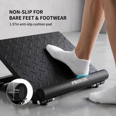 PROIRON textured rubber feet underside showing floor protection benefit slip resistance