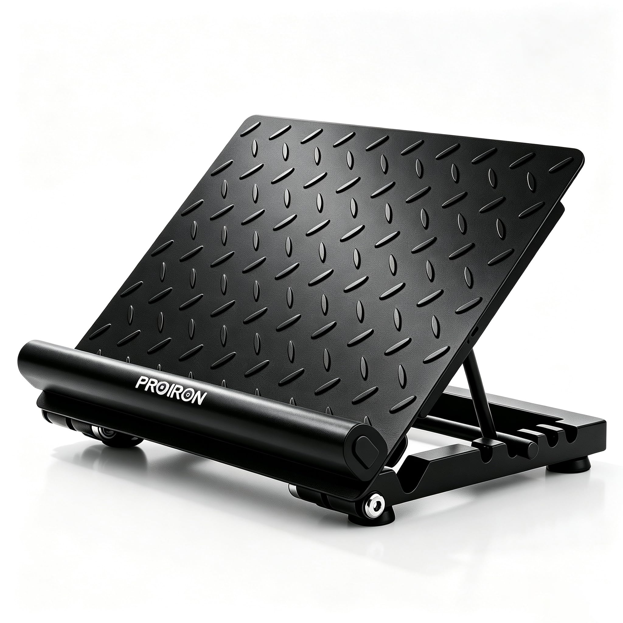 PROIRON front view of steel slant board showing sturdy platform benefit stability