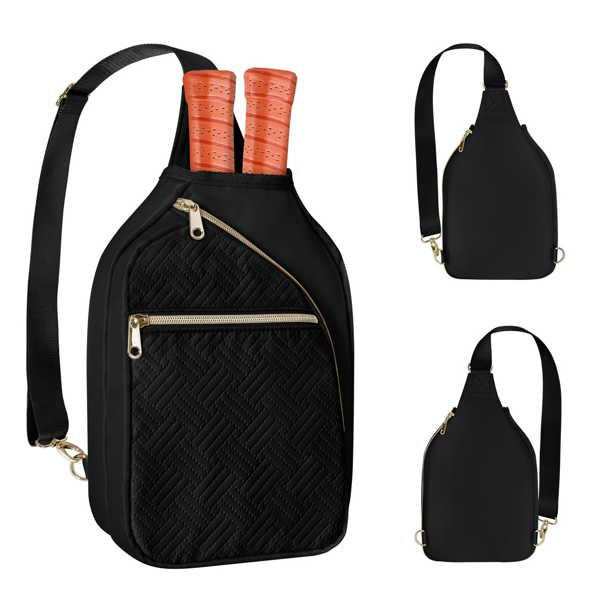 Prokva front view of sling bag showing clean design and easy access benefit