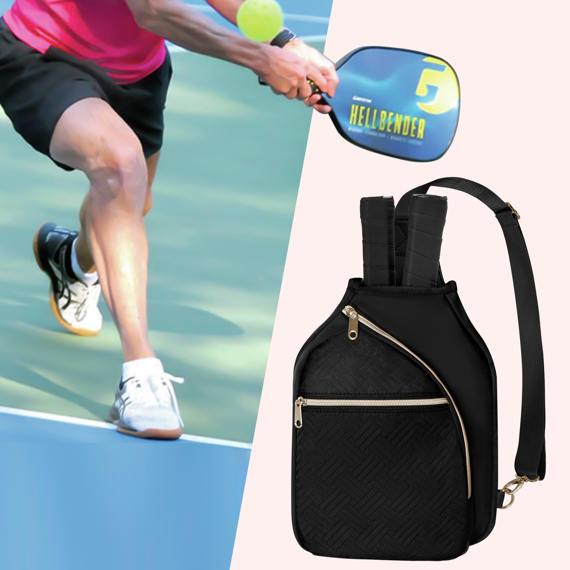 Prokva lifestyle image on court showing stylish practical use benefit
