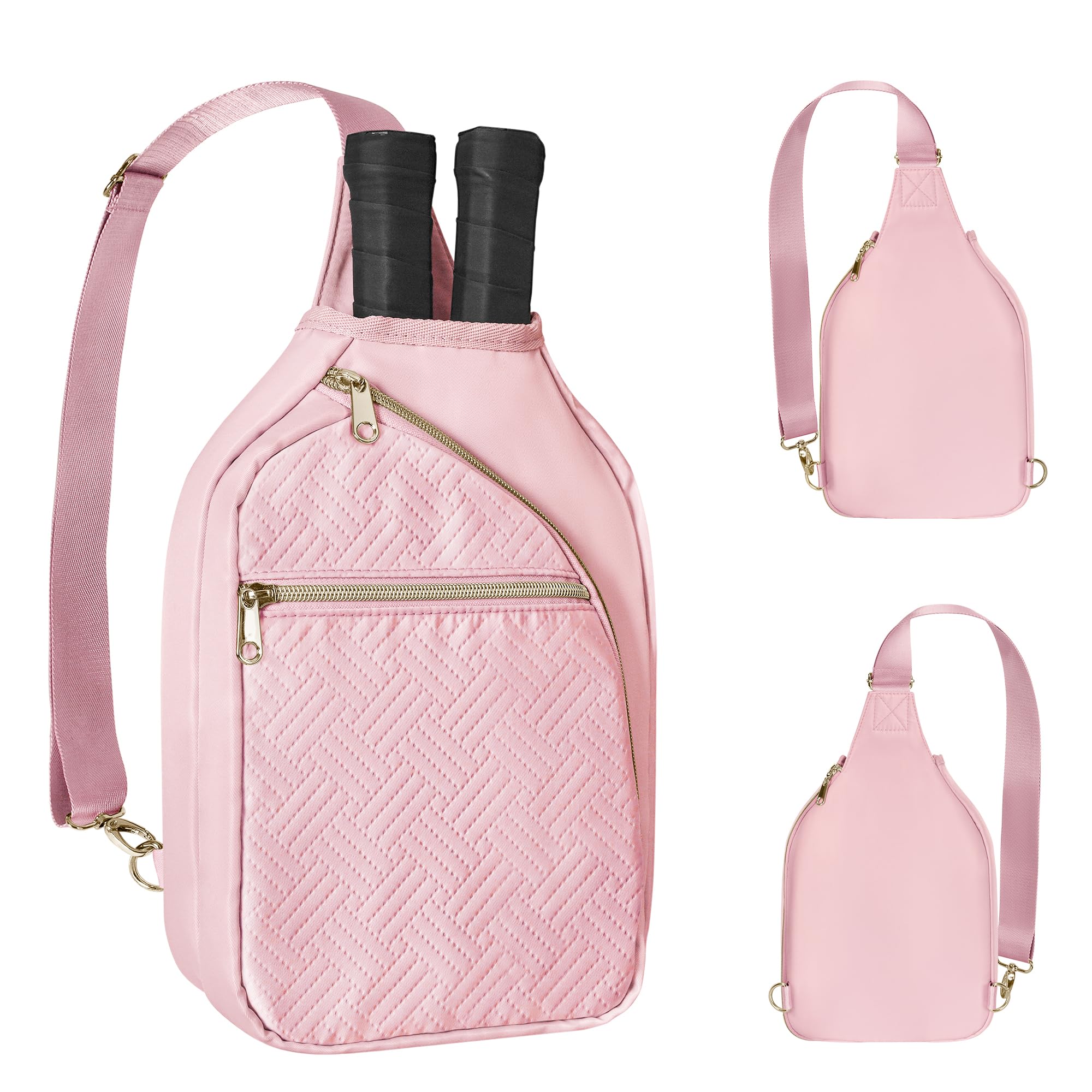 Prokva bag front view showing compact profile and court-ready design