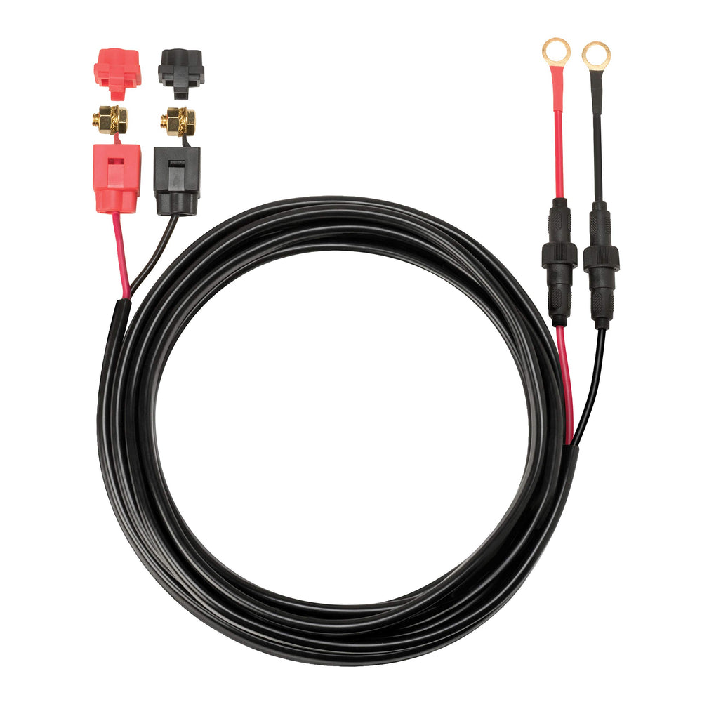 ProMariner 51815 front view showing full 15-foot cable and ring terminals for easy reach
