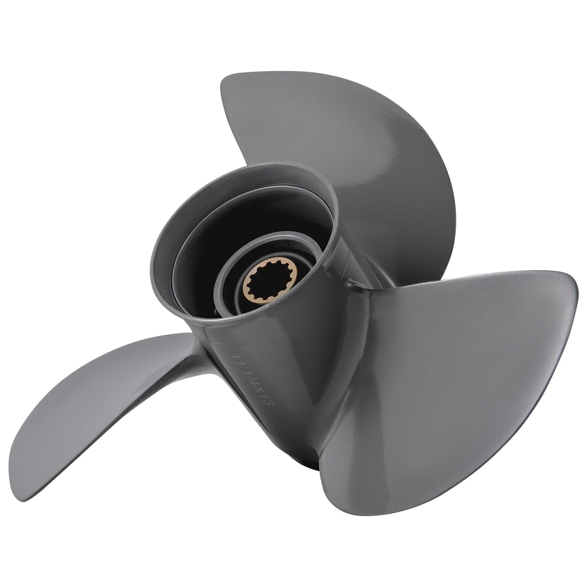 PropelTech front view of propeller showing three blades and fitment benefit