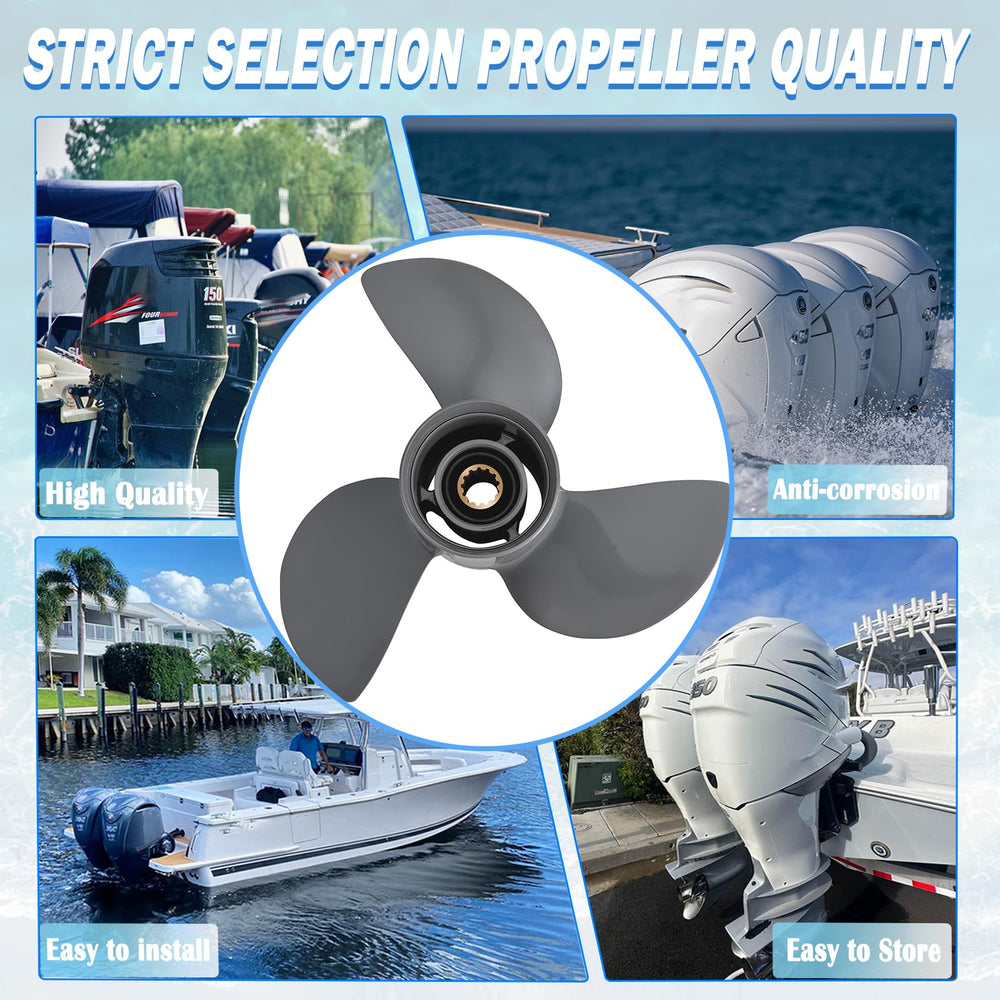 PropelTech propeller installed on Honda outboard demonstrating real-world use