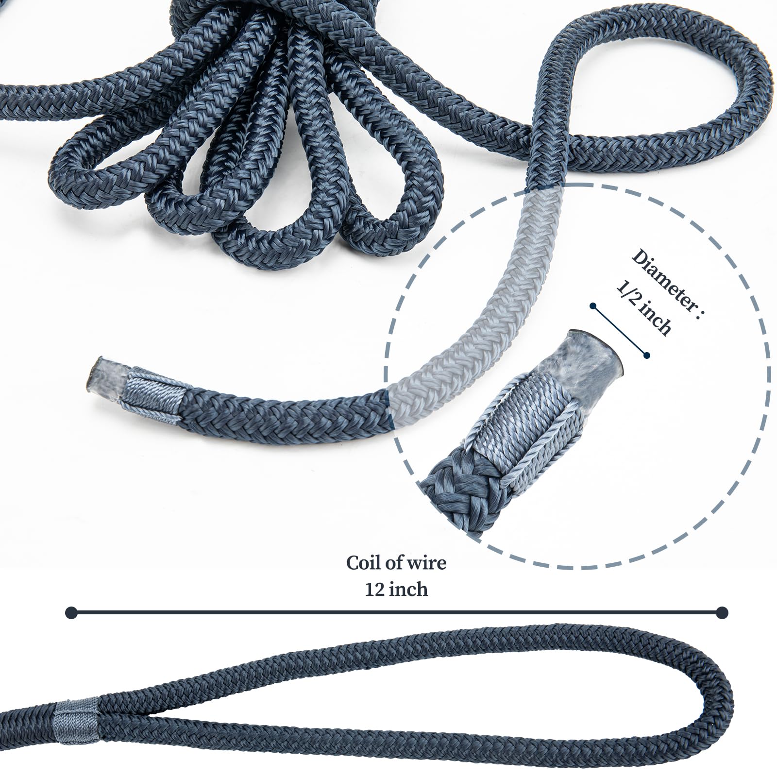 PropelTech hand-stitched 12 inch pre-spliced eye loop for easy attachment