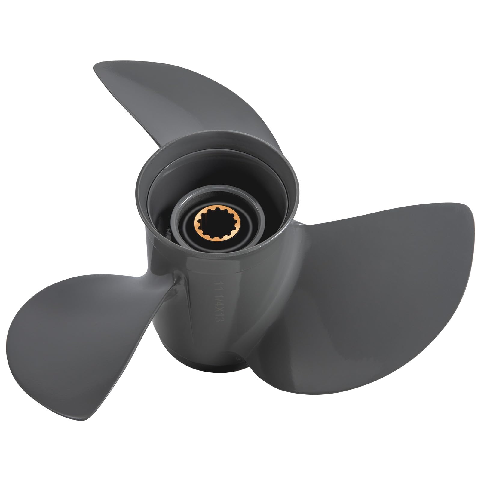 PropelTech propeller beside ruler showing 11 1/4 inch diameter for scale
