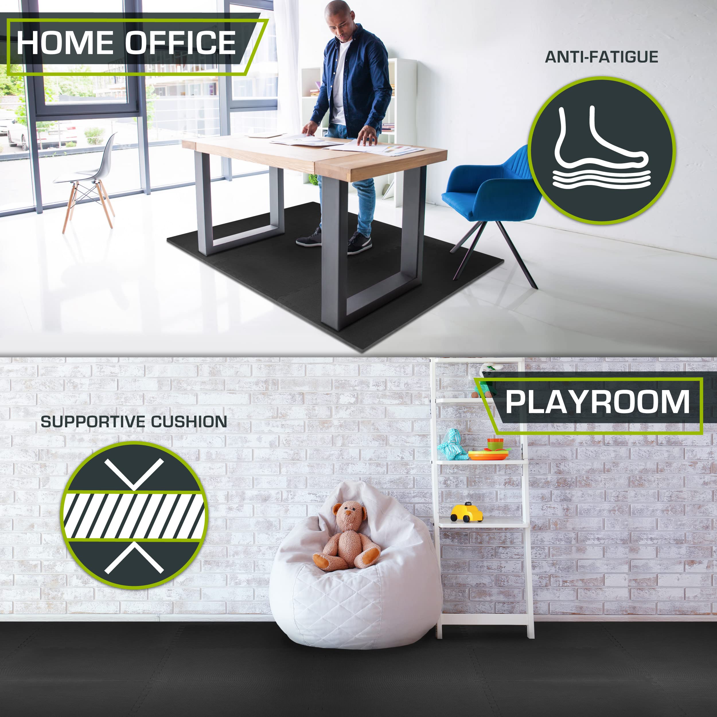 ProsourceFit installed in a home gym reducing noise and protecting floors