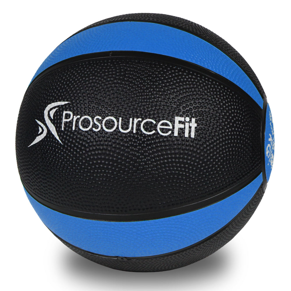 ProsourceFit medicine ball front view showing grip and durable rubber