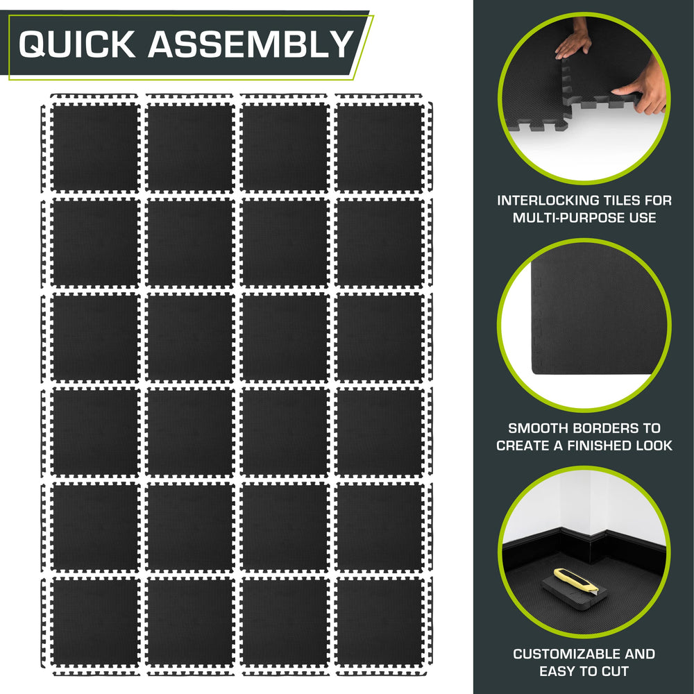 ProSource installed in room showing cushioned, noise-reducing flooring benefit