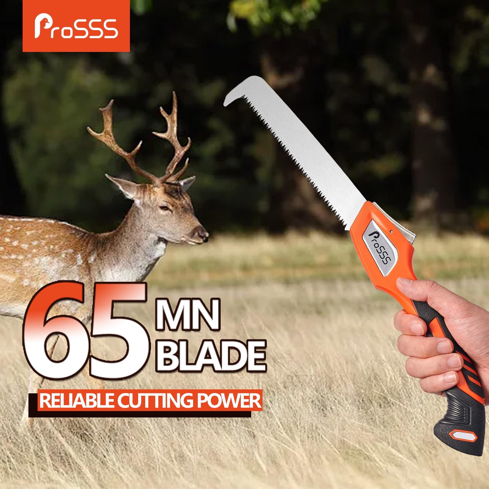 ProSSS saw open at 150° angle demonstrating stable leverage and control