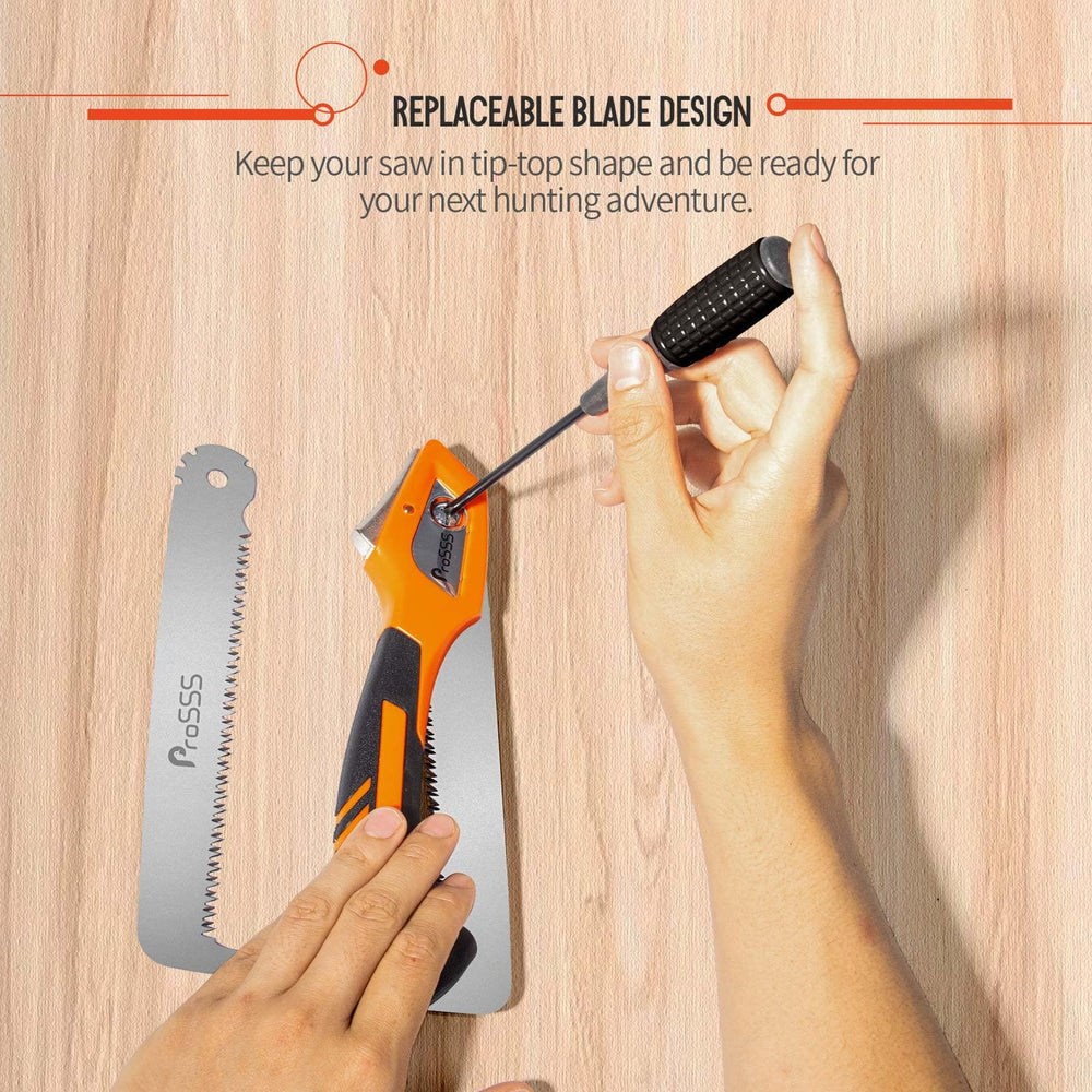 ProSSS replaceable blade removed showing easy tool-free swapping benefit