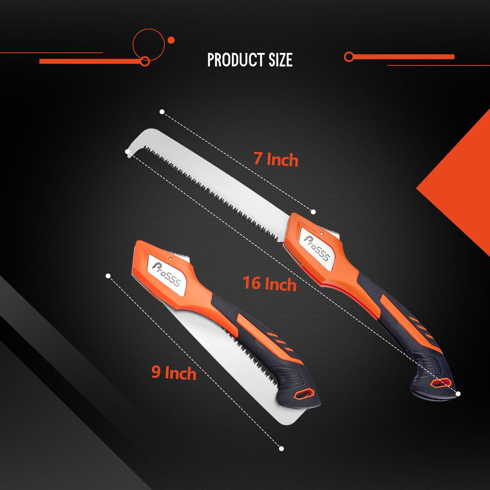 ProSSS saw next to pocket knife showing scale and lightweight carry benefit