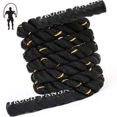 Proud Panda front view of heavy jump rope packaging highlighting 5lb weight