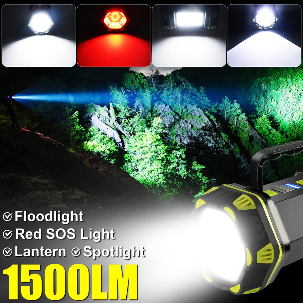 PSDRIQQ side lantern glowing to illuminate a campsite evenly