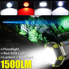 PSDRIQQ side lantern glowing to illuminate a campsite evenly