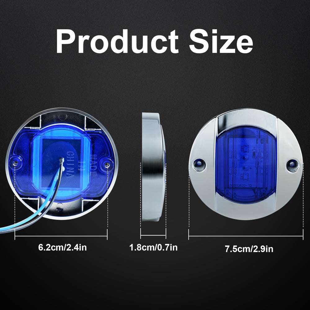 PSDRIQQ transom-mounted blue light at night enhancing stern visibility and low-glare illumination