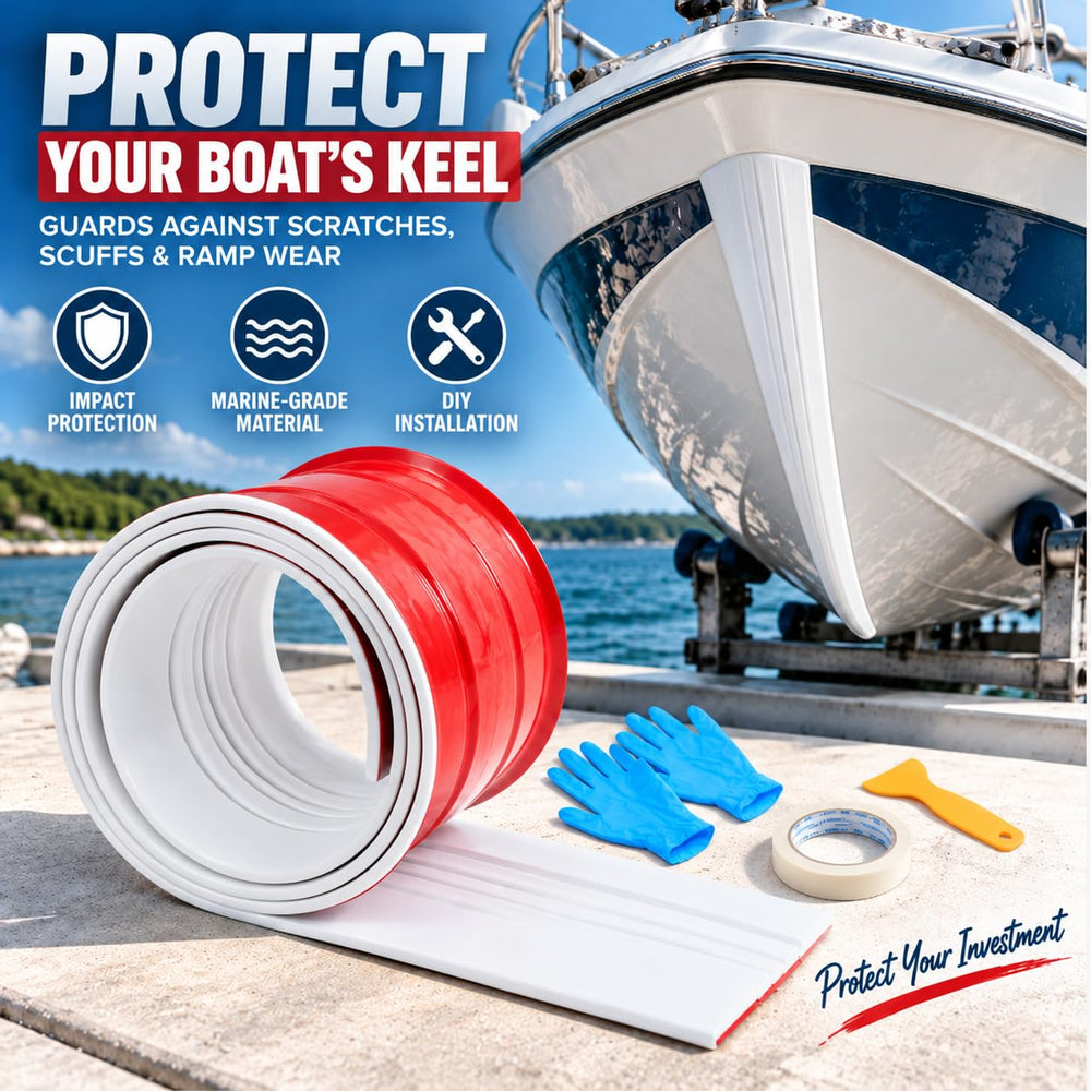 PSLER keel guard close-up texture revealing HDPE finish for low friction benefit