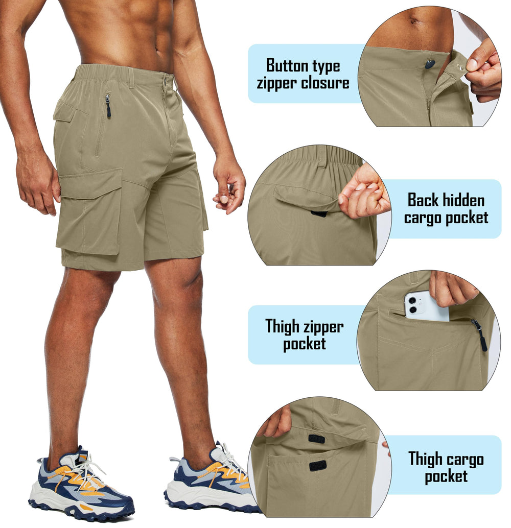 Pudolla back and cargo pocket view, organized storage benefit for gear