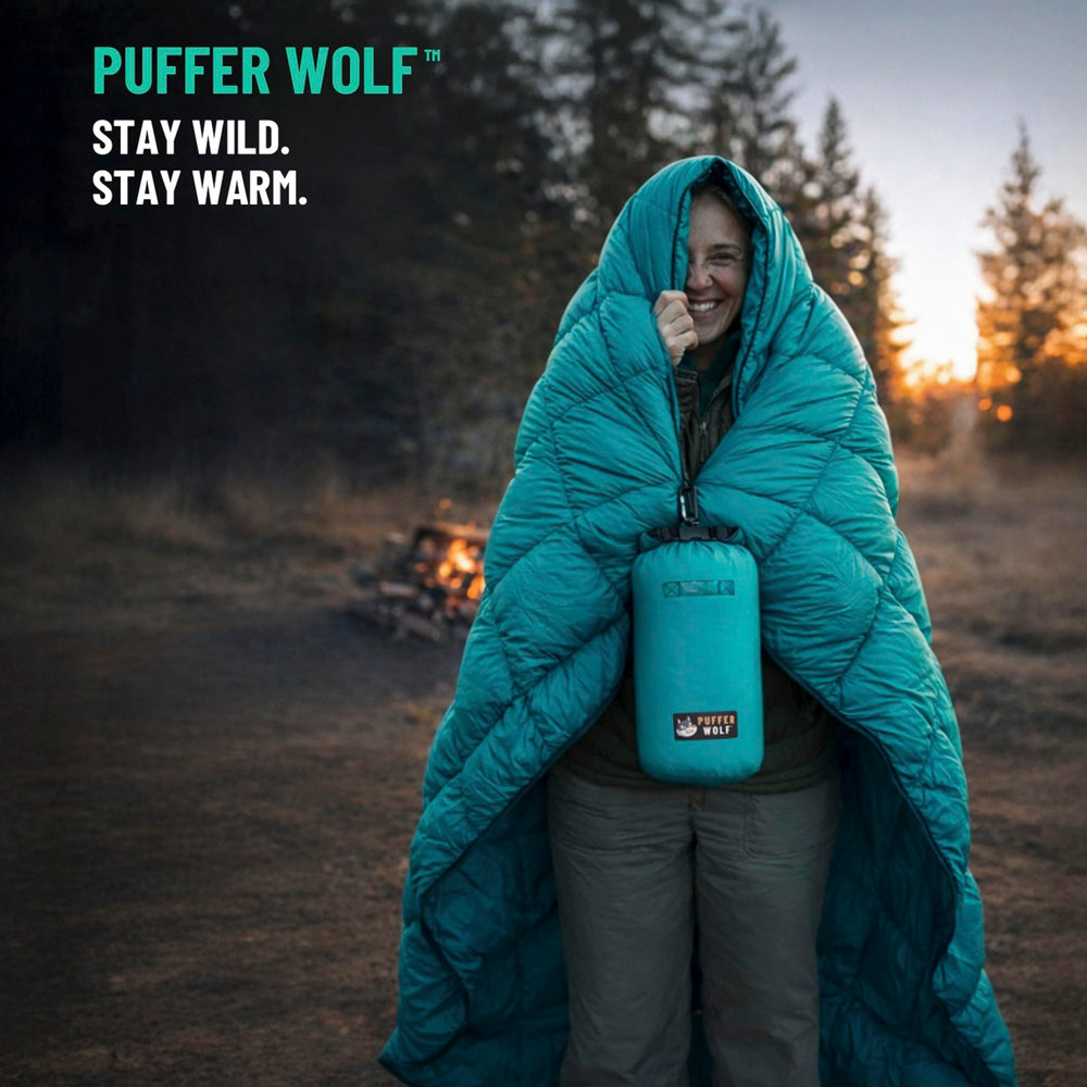 PUFFER WOLF insulation close-up showing PW700 loft and quick recovery