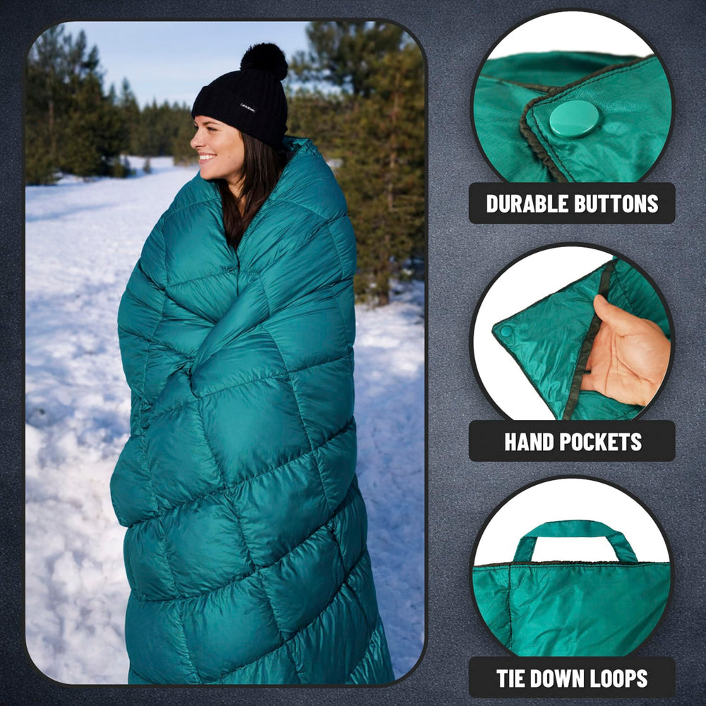 PUFFER WOLF used at stadium offering portable seating warmth