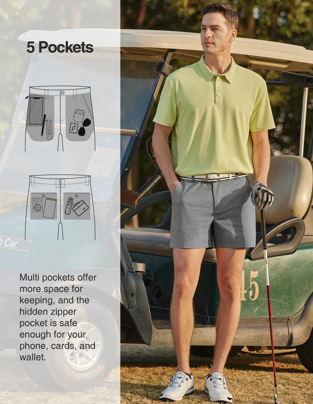 PULI elastic waistband detail for flexible comfortable motion
