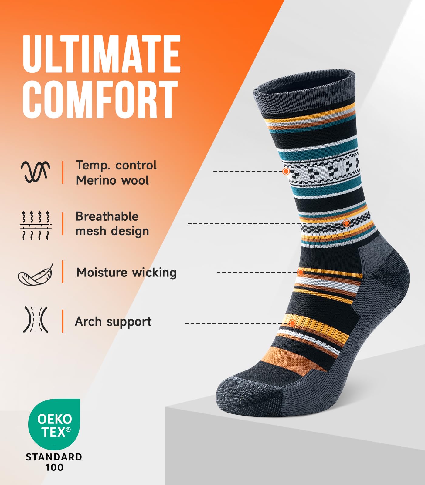PULIOU close-up knit texture revealing soft merino fibers and breathability benefits
