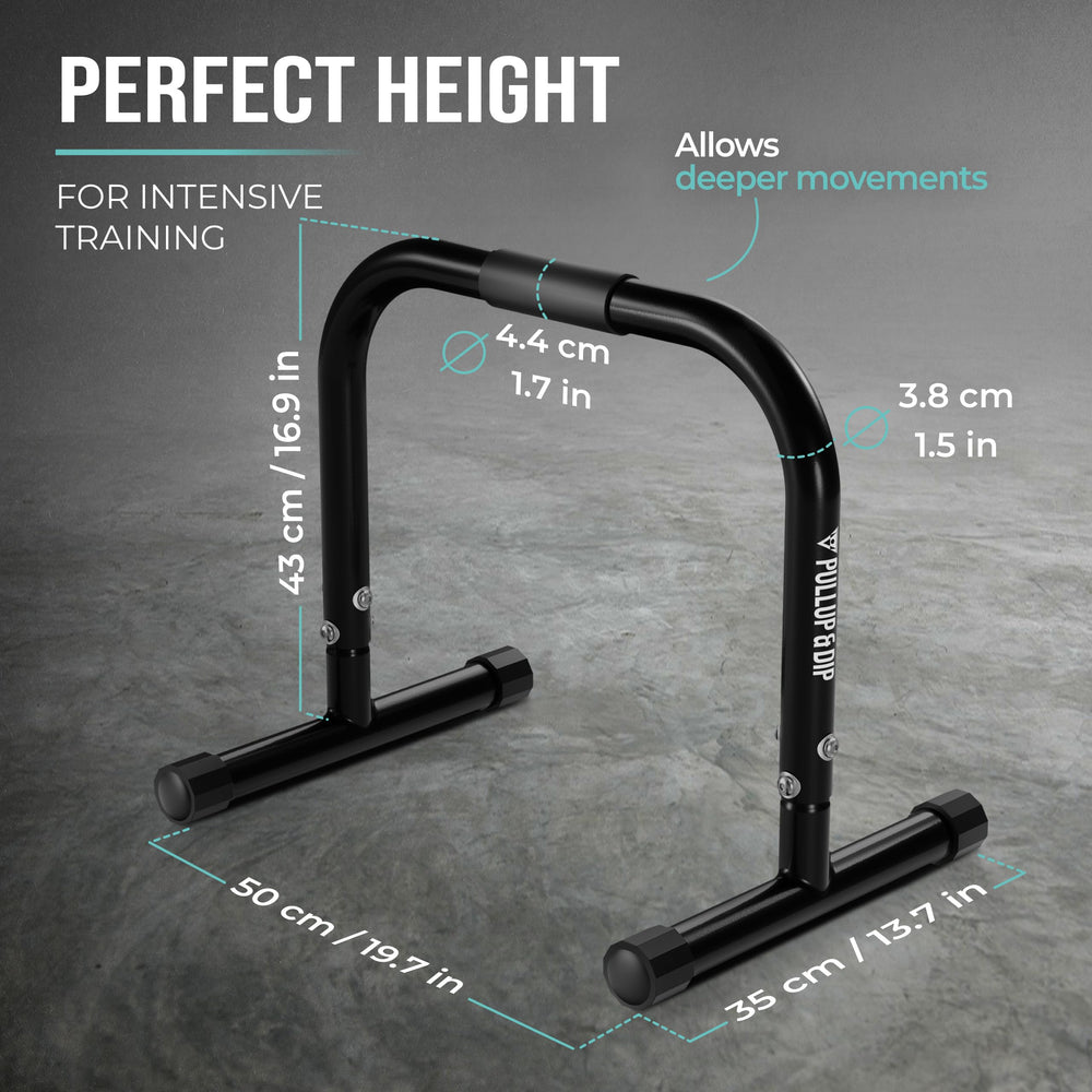 PULLUP & DIP in-use L-sit illustrating core training advantage