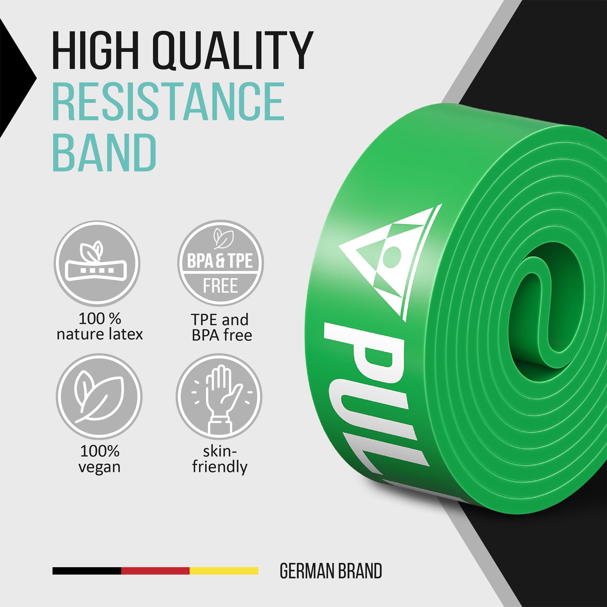 PULLUP & DIP latex close-up showing thick texture and tear-resistant durability
