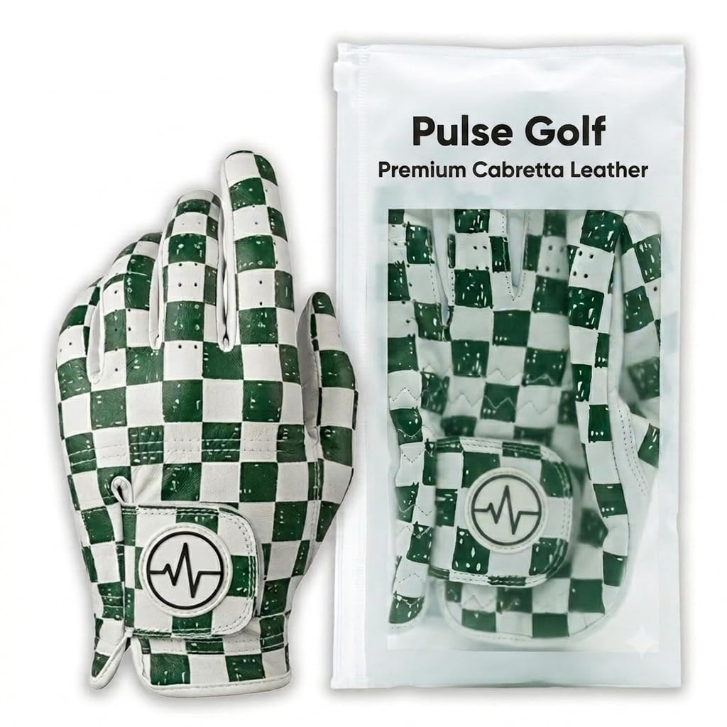 PulseGolf front view of glove showing clean profile and fit benefits