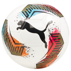 Puma futsal ball front view showing colors and improved control