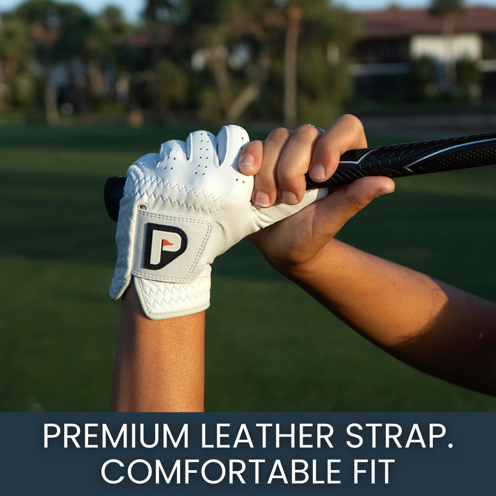 PUR3 Golf label and reinforced stitching highlighting longer-lasting durability