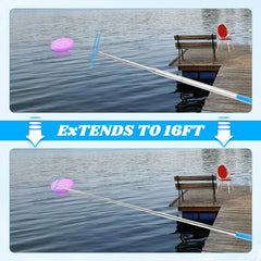 PURATEN retriever fully extended 16 ft, reach distant discs without wading