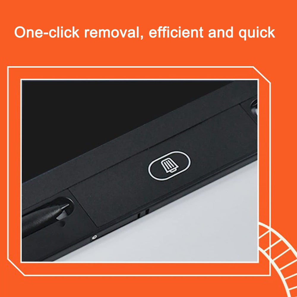 Pure Vie open folio with included stylus and manual showing organized storage benefit