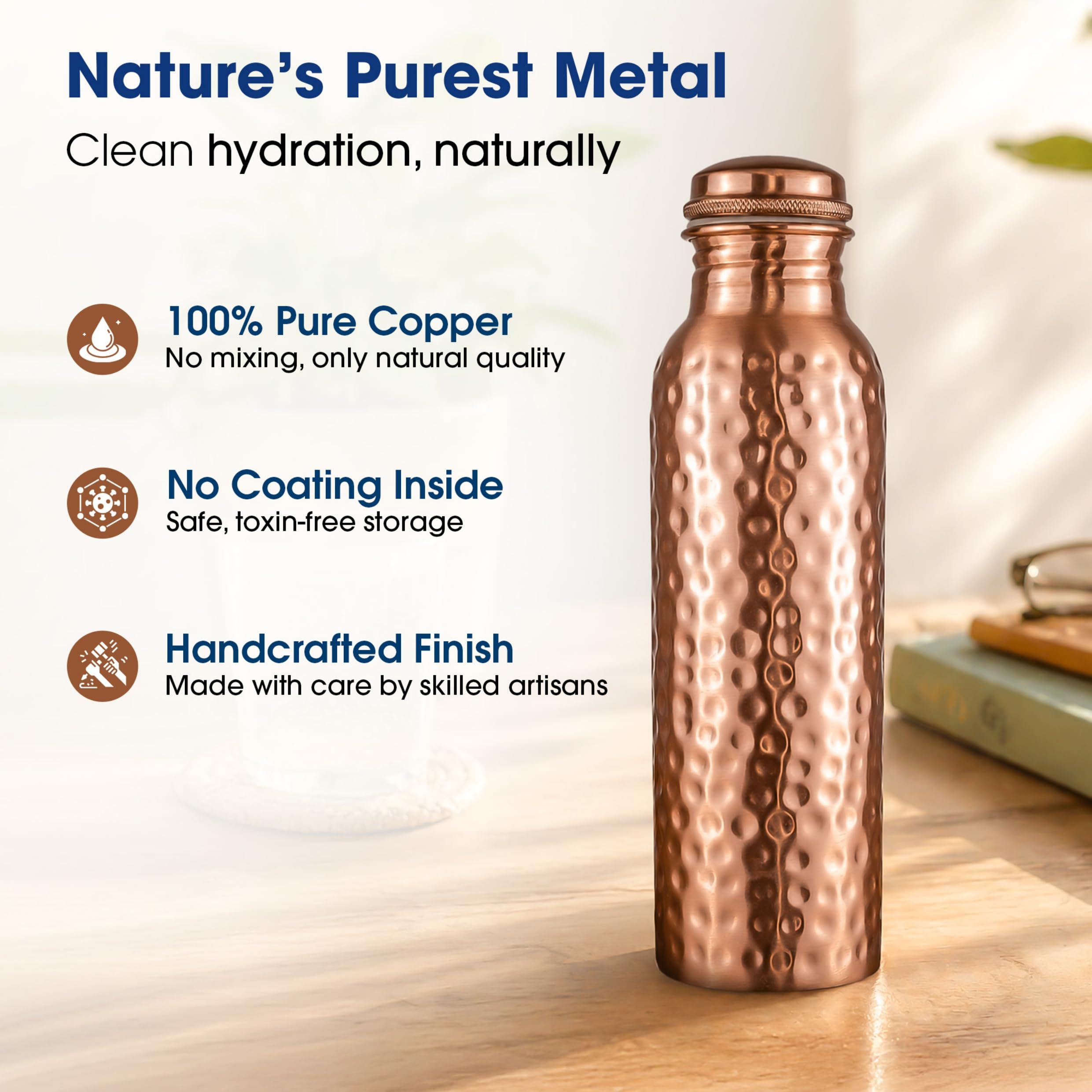 Purely bottle in backpack illustrating lightweight portability on the move