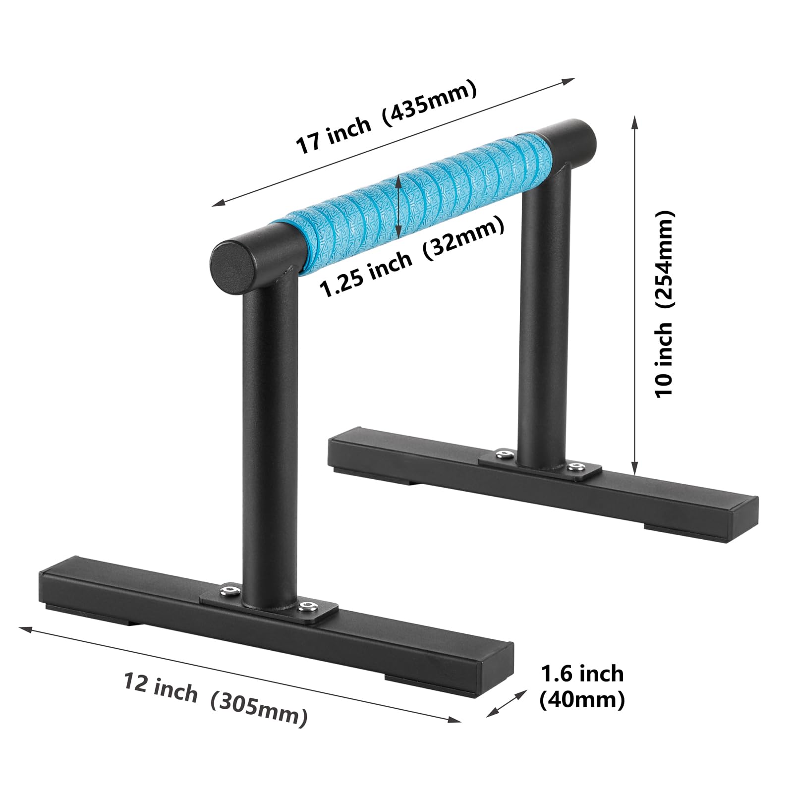 Purife anti-slip base detail ensuring floor traction and stable exercise support