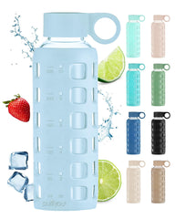 purifyou front view of 40oz bottle showing labels and clarity for easy tracking