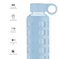 purifyou stainless steel lid close-up showing secure O-ring seal for leak protection