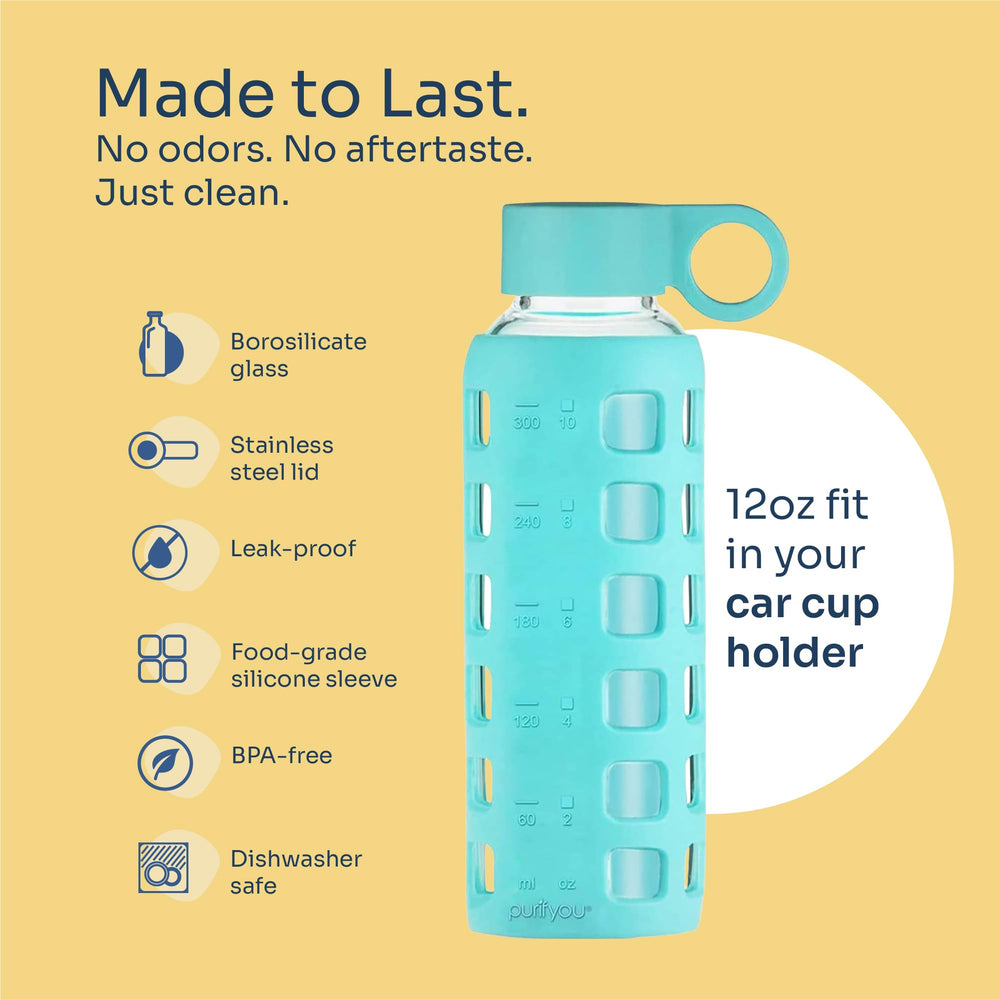 purifyou stainless steel lid with O-ring for leak-resistant secure transport benefit